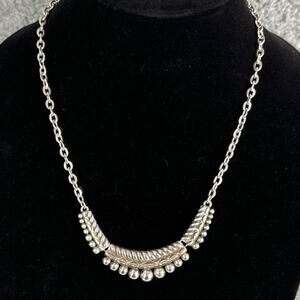 Brighton Sonora Necklace Silver Retired 9" Adjustable Length Boho Chic Timeless